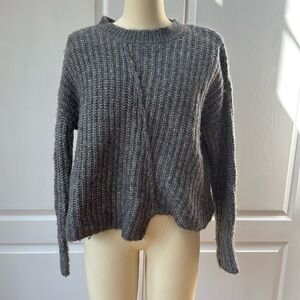Grey sweater asymmetrical size S